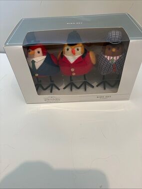Wondershop Red, Navy & Brown Dressed Bird Set